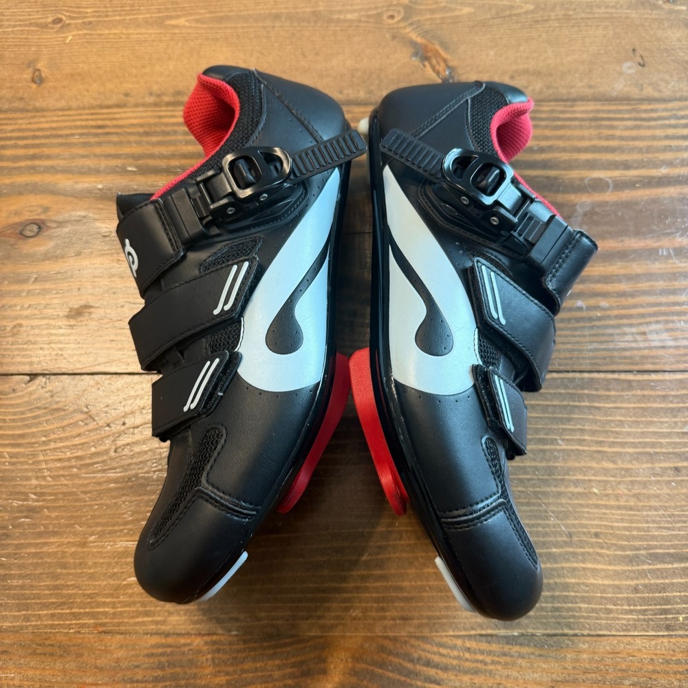 Peloton Cycling Shoes with Cleats EU Size 41 Men 8 / Women 10 Black Red - Picture 6 of 8